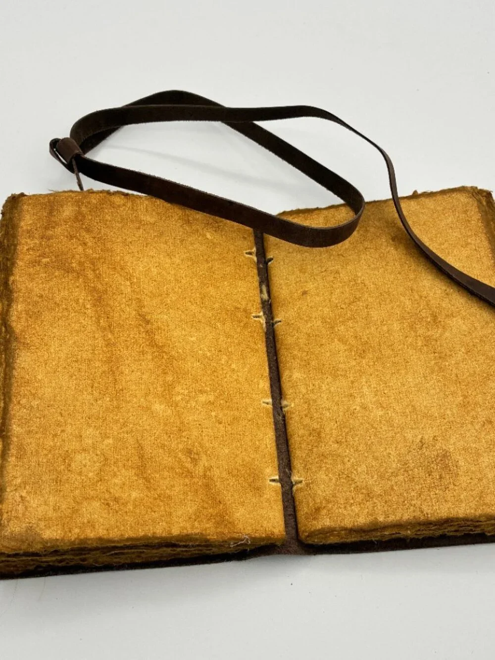 NEW Rustic Leather Bound Wrap Journal Book Handmade Paper Pages Blank